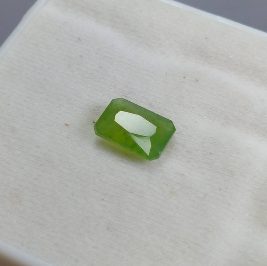 ARSAA GEMS AND MINERALSNatural fine quality beautiful 3.5 carats green radiant cut shape Faceted hydrograssular garnet gem - Premium  from ARSAA GEMS AND MINERALS - Just $11.00! Shop now at ARSAA GEMS AND MINERALS
