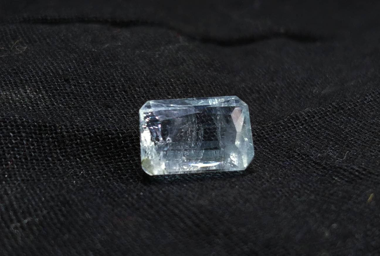ARSAA GEMS AND MINERALSNatural fine quality beautiful 3 carat radiant shape blue aquamarine faceted gem - Premium  from ARSAA GEMS AND MINERALS - Just $12.00! Shop now at ARSAA GEMS AND MINERALS