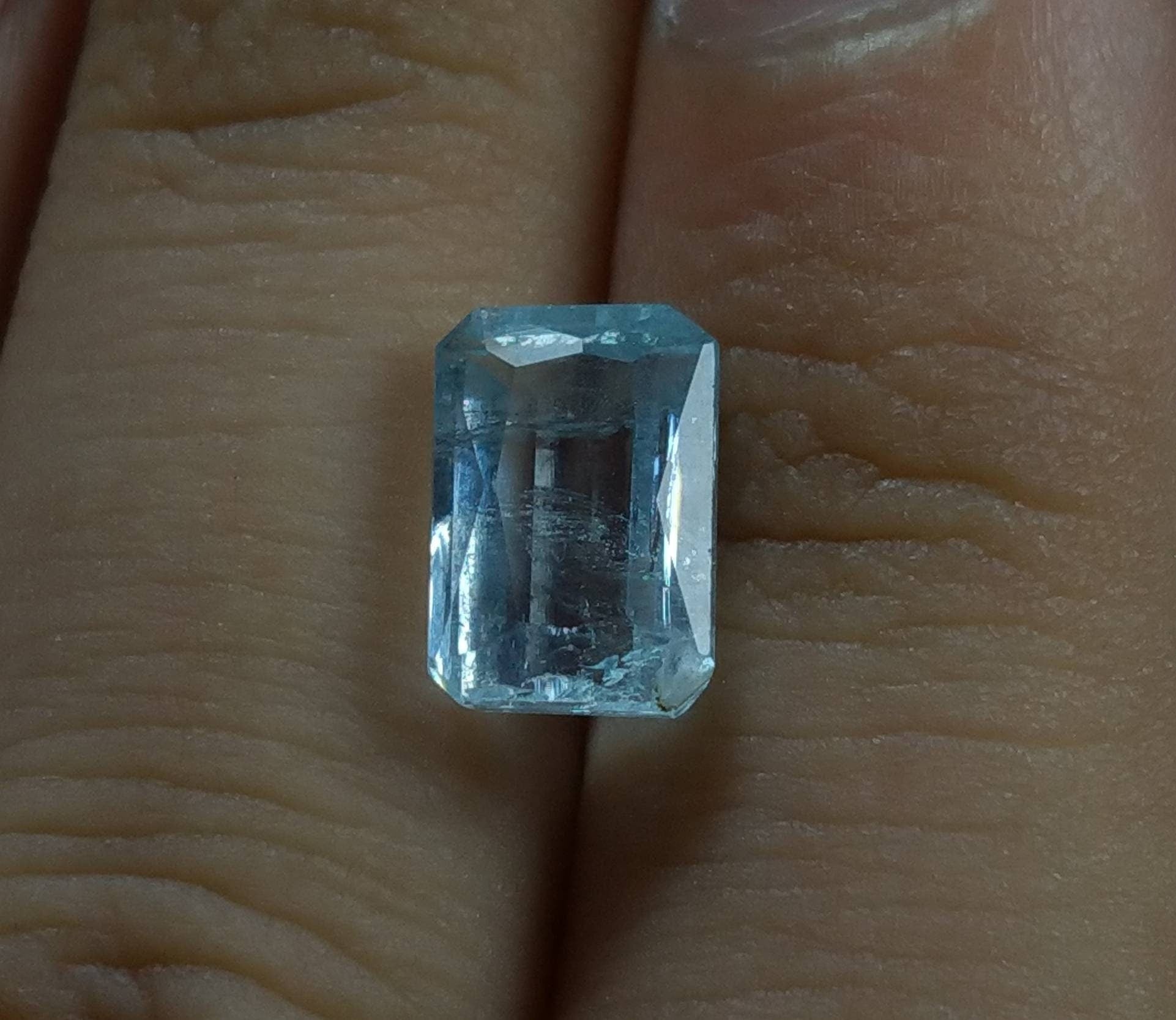 ARSAA GEMS AND MINERALSNatural fine quality beautiful 3 carat radiant shape blue aquamarine faceted gem - Premium  from ARSAA GEMS AND MINERALS - Just $12.00! Shop now at ARSAA GEMS AND MINERALS