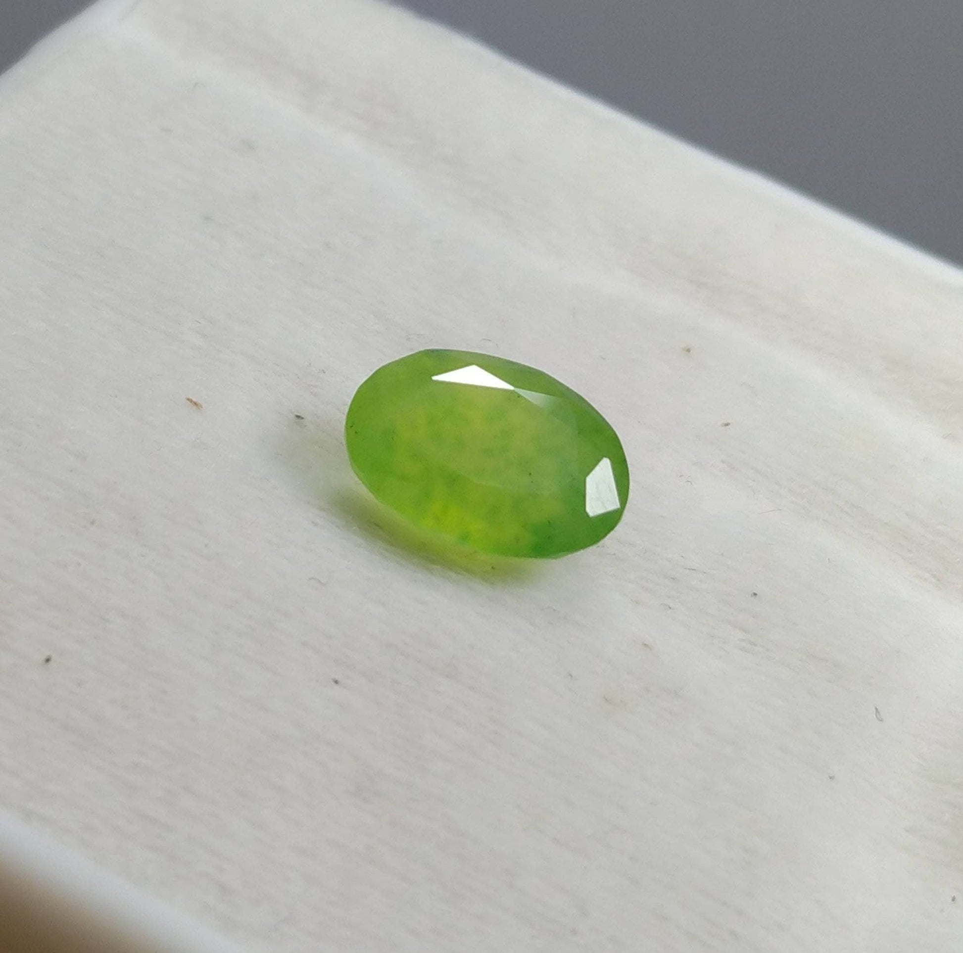 ARSAA GEMS AND MINERALSNatural fine quality beautiful 4.5 carats green oval cut shape Faceted hydrograssular garnet gem - Premium  from ARSAA GEMS AND MINERALS - Just $13.00! Shop now at ARSAA GEMS AND MINERALS