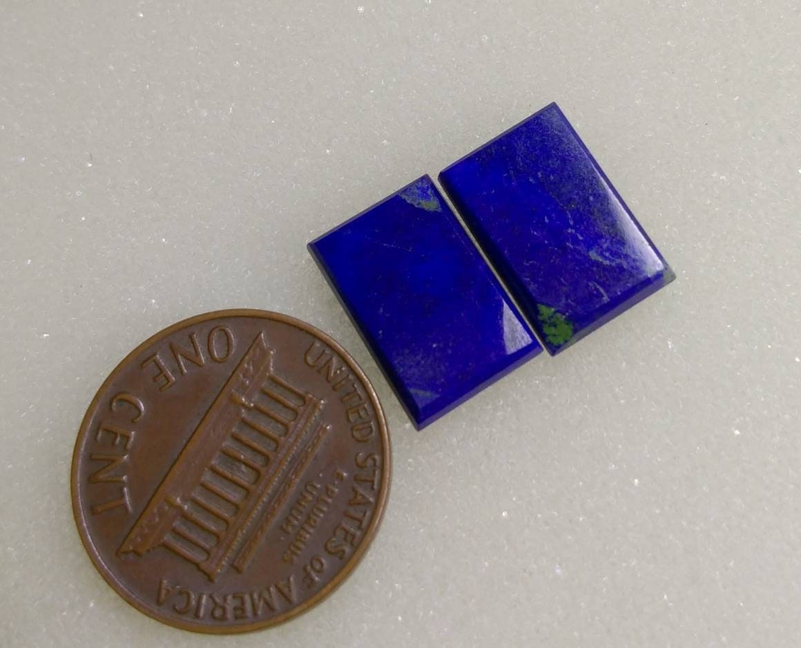 ARSAA GEMS AND MINERALSNatural fine quality beautiful 5 carat pair of lapis lazuli cabochons - Premium  from ARSAA GEMS AND MINERALS - Just $12.00! Shop now at ARSAA GEMS AND MINERALS
