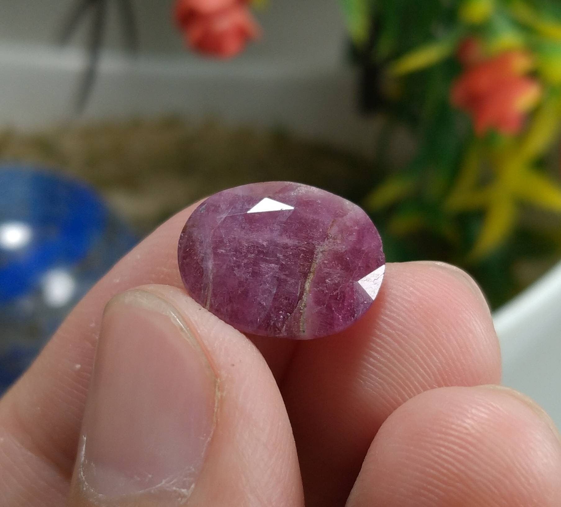 ARSAA GEMS AND MINERALSNatural fine quality beautiful 7 carats oval shape faceted pink Tourmaline gem - Premium  from ARSAA GEMS AND MINERALS - Just $20.00! Shop now at ARSAA GEMS AND MINERALS