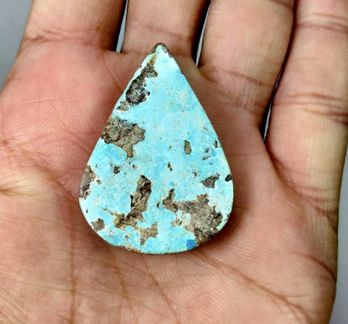ARSAA GEMS AND MINERALSNatural good quality pear shape turquoise cabochon - Premium  from ARSAA GEMS AND MINERALS - Just $20.00! Shop now at ARSAA GEMS AND MINERALS