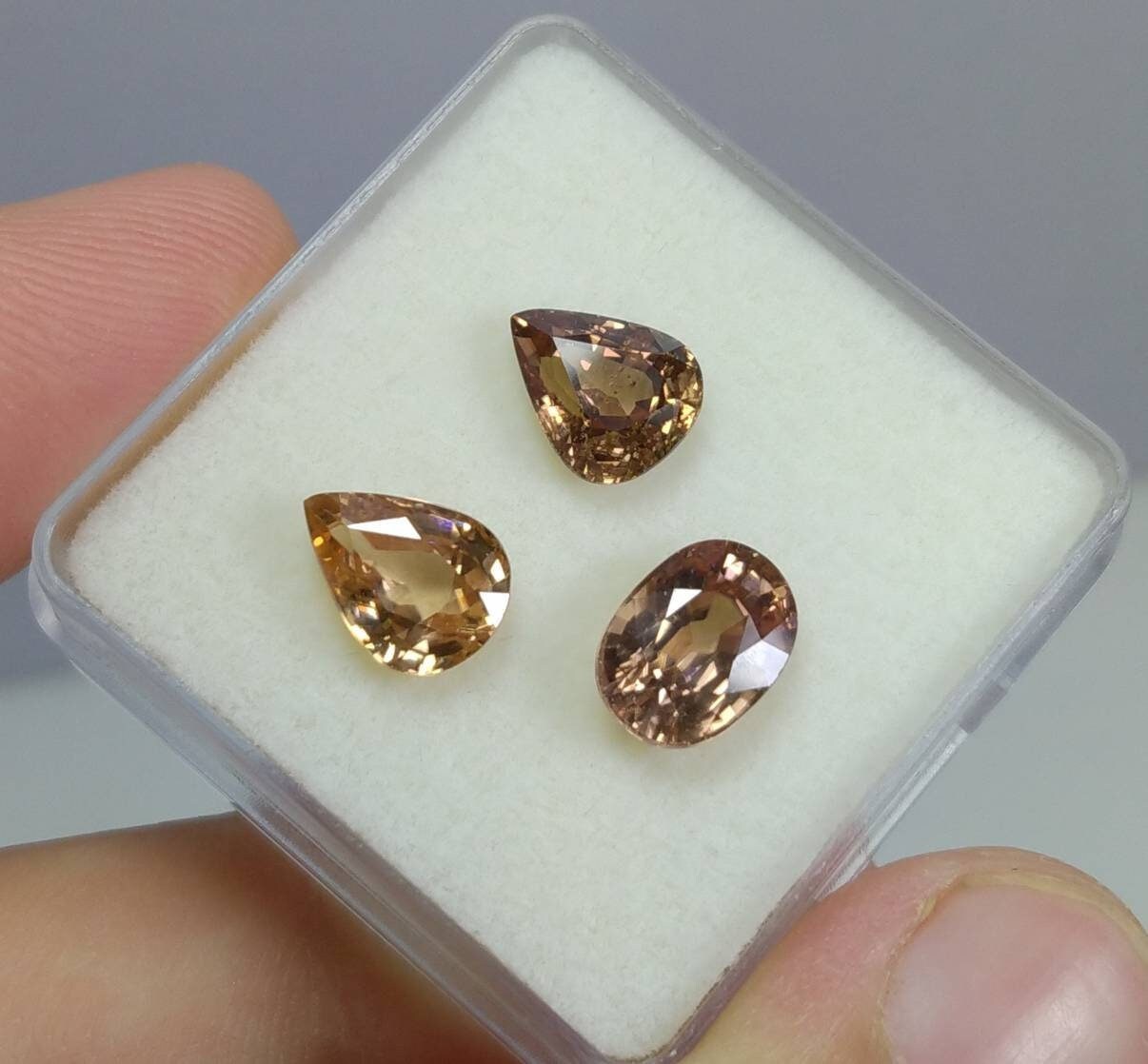 ARSAA GEMS AND MINERALSNatural top quality beautiful 10 carats Small sized set of faceted VV clarity zircon gems - Premium  from ARSAA GEMS AND MINERALS - Just $50.00! Shop now at ARSAA GEMS AND MINERALS