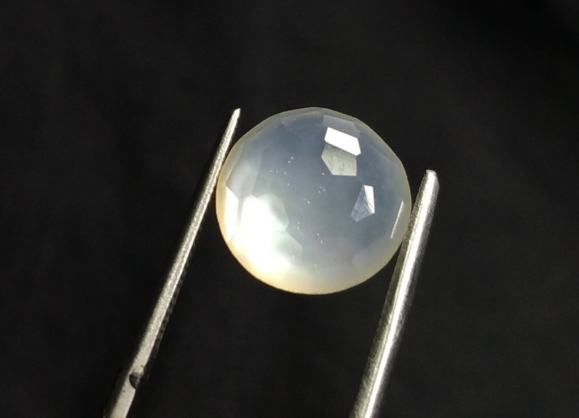 ARSAA GEMS AND MINERALSNatural top quality beautiful 13 carats small set of rose cut Faceted quartz with mother of pearl doublets Cabochons - Premium  from ARSAA GEMS AND MINERALS - Just $20.00! Shop now at ARSAA GEMS AND MINERALS