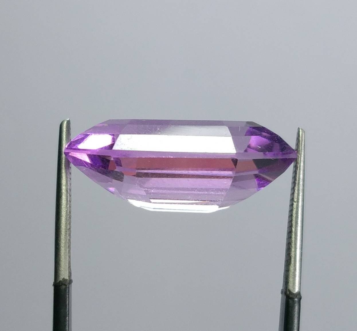 ARSAA GEMS AND MINERALSNatural top quality beautiful 14 carats great purple color faceted emerald cut shape amethyst gem - Premium  from ARSAA GEMS AND MINERALS - Just $40.00! Shop now at ARSAA GEMS AND MINERALS