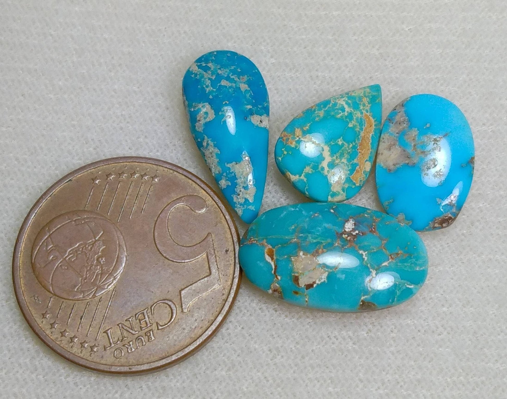 ARSAA GEMS AND MINERALSNatural top quality beautiful 18 carats untreated unheated small lot of turquoise Cabochons - Premium  from ARSAA GEMS AND MINERALS - Just $36.00! Shop now at ARSAA GEMS AND MINERALS
