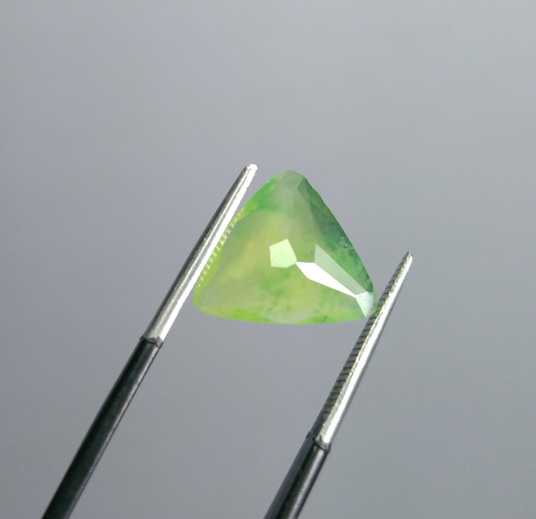 ARSAA GEMS AND MINERALSNatural top quality beautiful 3 carats trillion shape faceted hydrograssular garnet gem - Premium  from ARSAA GEMS AND MINERALS - Just $9.00! Shop now at ARSAA GEMS AND MINERALS