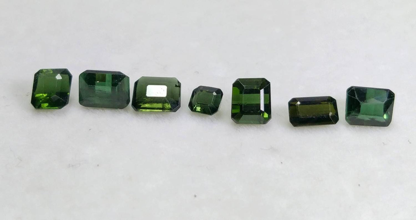 ARSAA GEMS AND MINERALSNatural top quality beautiful 4 carats small lot of dark blue and green color faceted radiant shapes tourmaline gems - Premium  from ARSAA GEMS AND MINERALS - Just $20.00! Shop now at ARSAA GEMS AND MINERALS