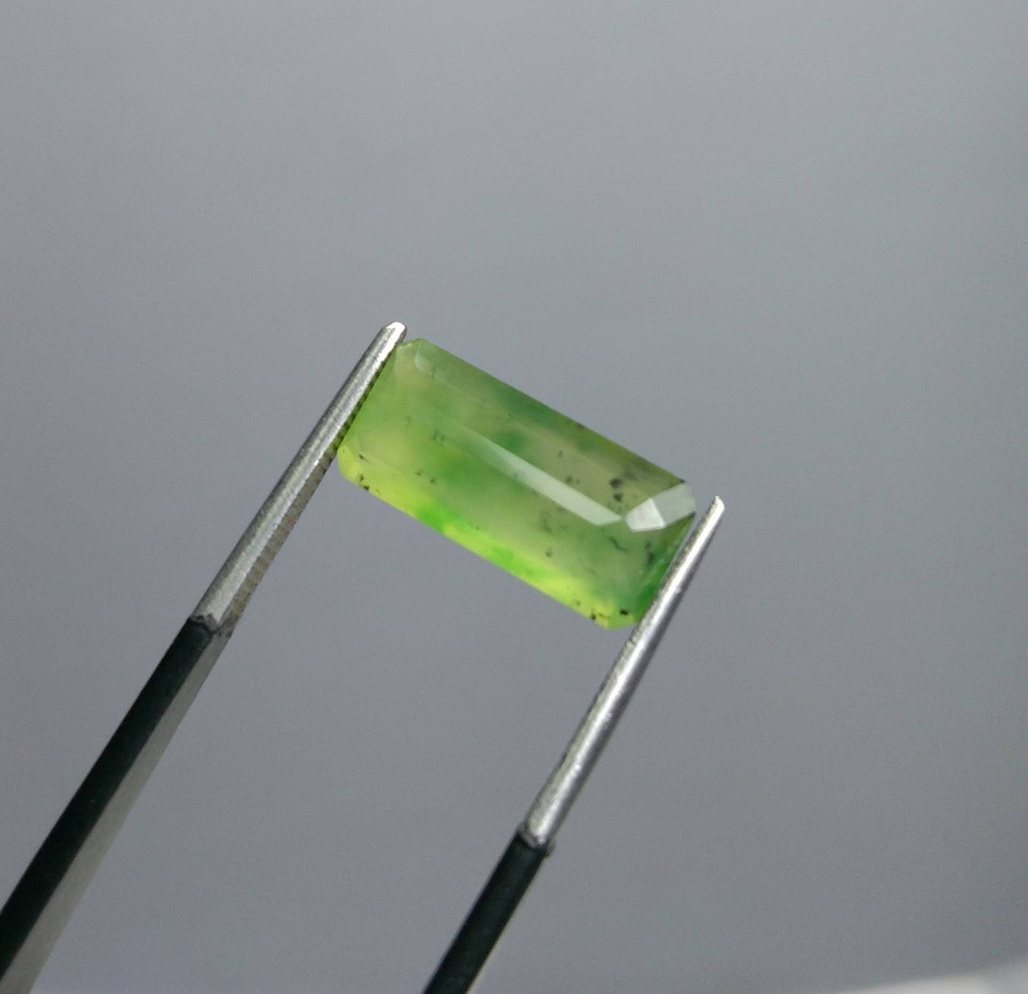 ARSAA GEMS AND MINERALSNatural top quality beautiful 4 carats radiant shape green faceted hydrograssular garnet gem - Premium  from ARSAA GEMS AND MINERALS - Just $12.00! Shop now at ARSAA GEMS AND MINERALS