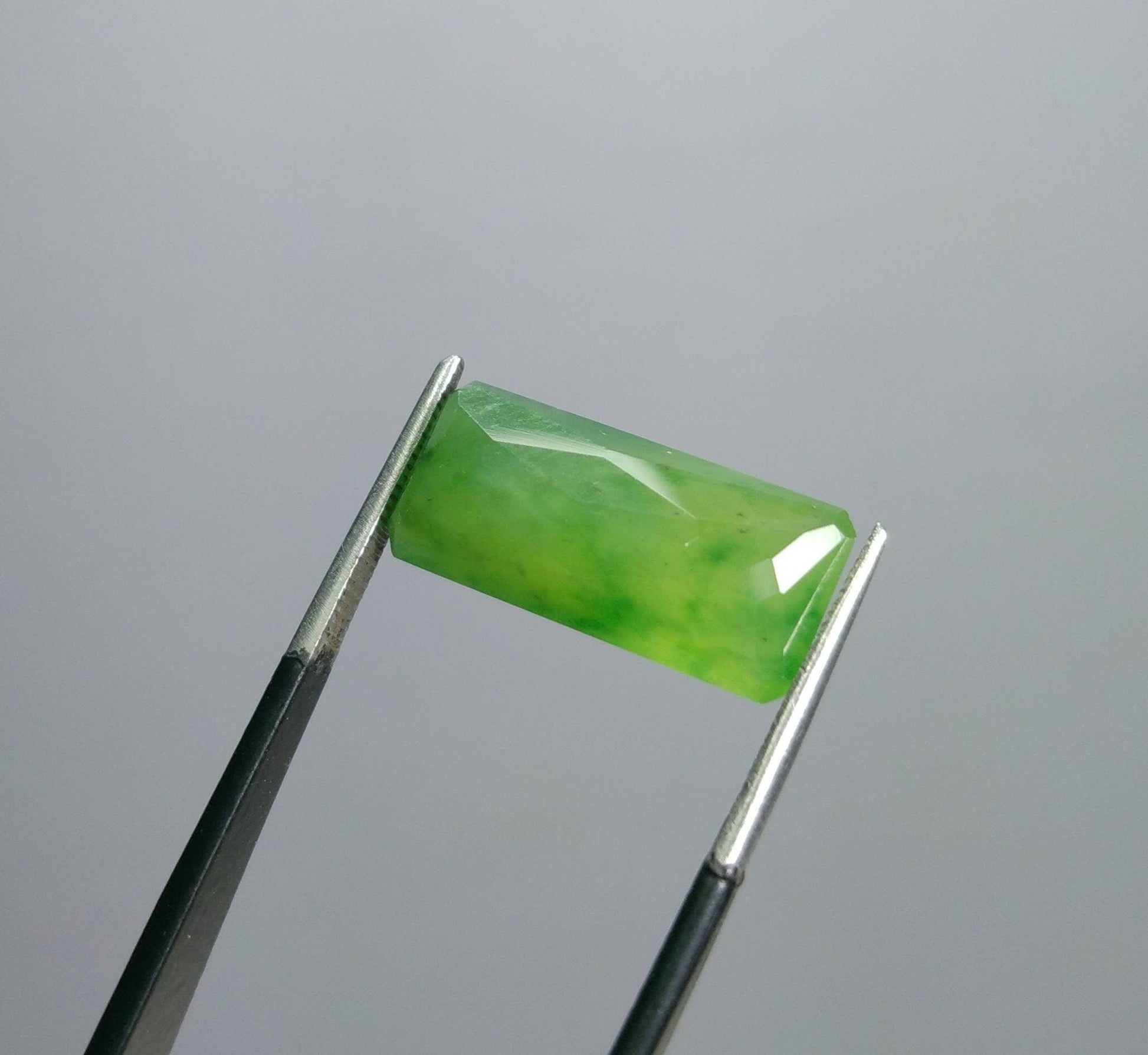 ARSAA GEMS AND MINERALSNatural top quality beautiful 9.5 carats radiant shape green faceted hydrograssular garnet gem - Premium  from ARSAA GEMS AND MINERALS - Just $28.00! Shop now at ARSAA GEMS AND MINERALS