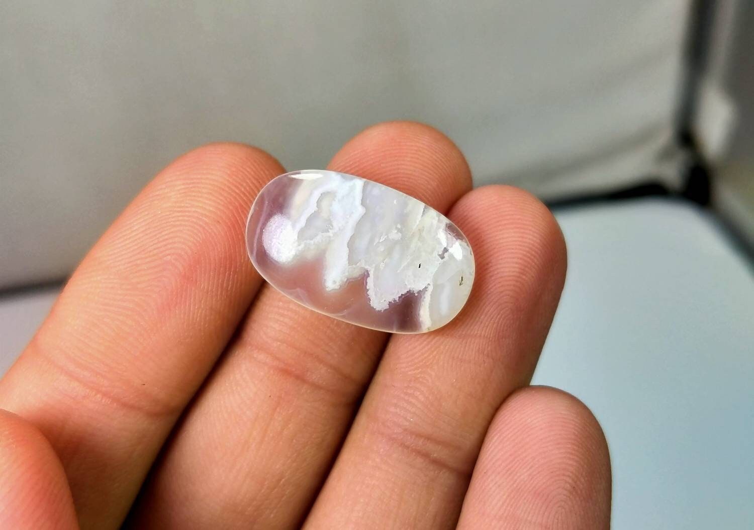 ARSAA GEMS AND MINERALSNatural top quality beautiful dendritic agate cabochon with a natural etching اللہ pattern (Allah) - Premium  from ARSAA GEMS AND MINERALS - Just $40.00! Shop now at ARSAA GEMS AND MINERALS