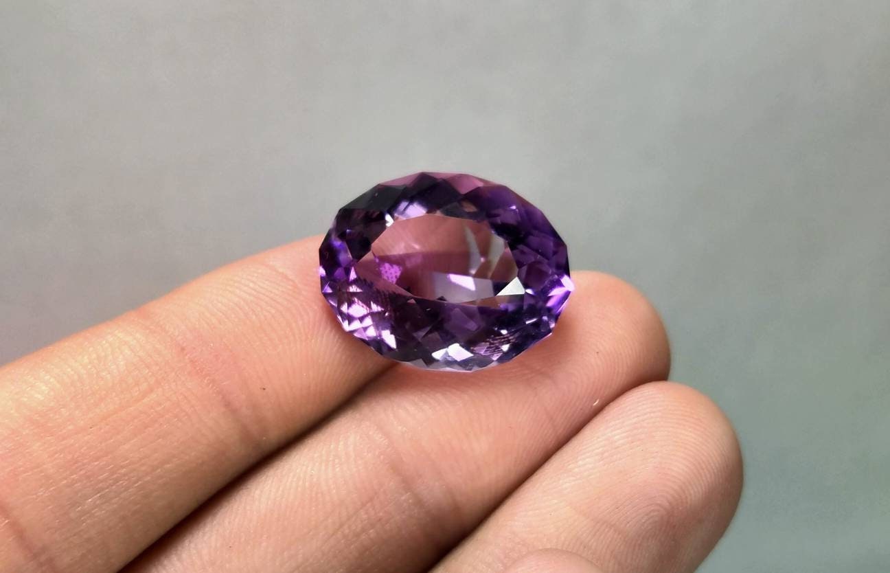 ARSAA GEMS AND MINERALSNatural top quality faceted beautiful 21 carat antique oval shape amythest gem - Premium  from ARSAA GEMS AND MINERALS - Just $55.00! Shop now at ARSAA GEMS AND MINERALS