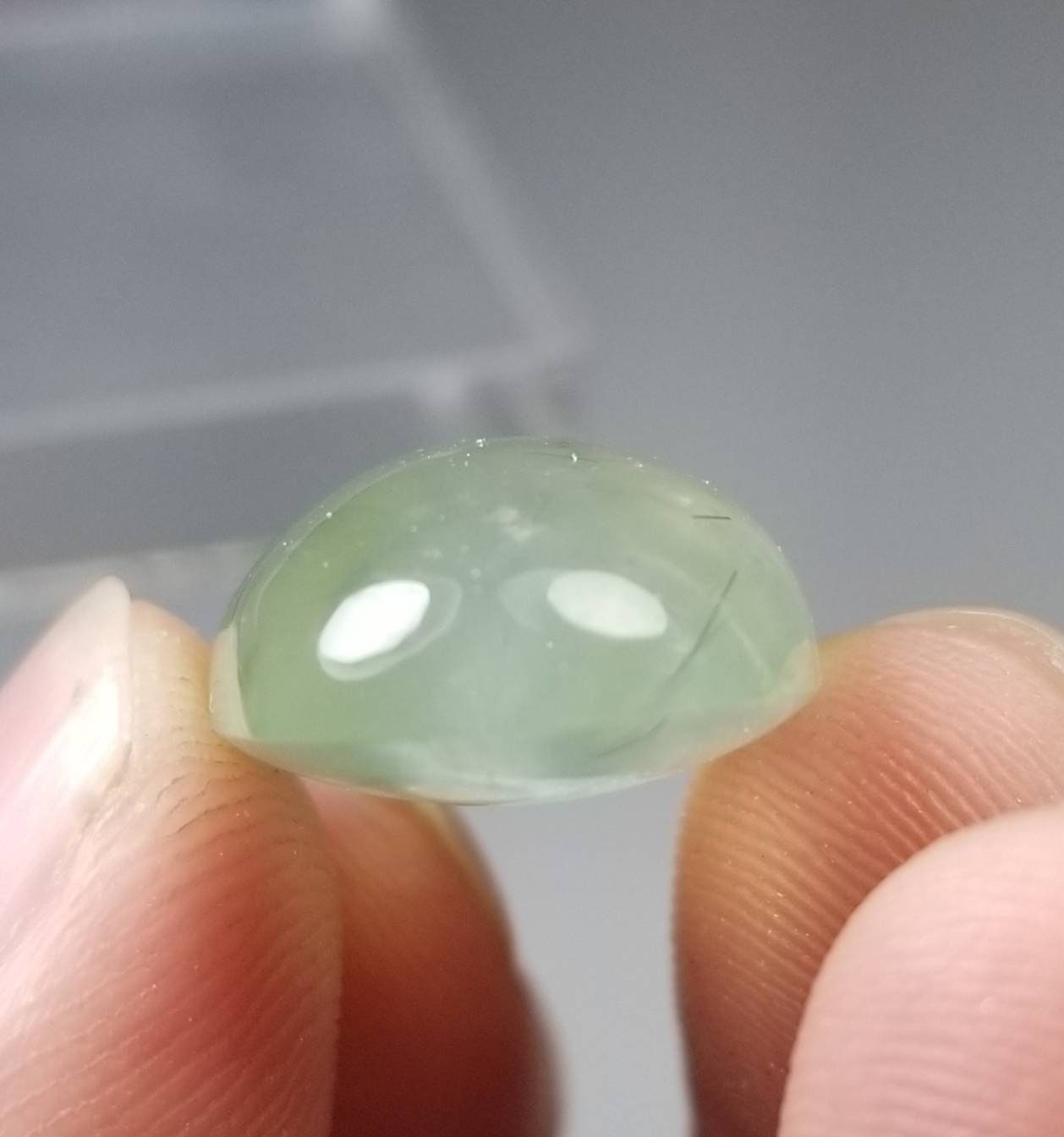 ARSAA GEMS AND MINERALSPrehnite with epidote Cabochon - Premium  from ARSAA GEMS AND MINERALS - Just $12.00! Shop now at ARSAA GEMS AND MINERALS