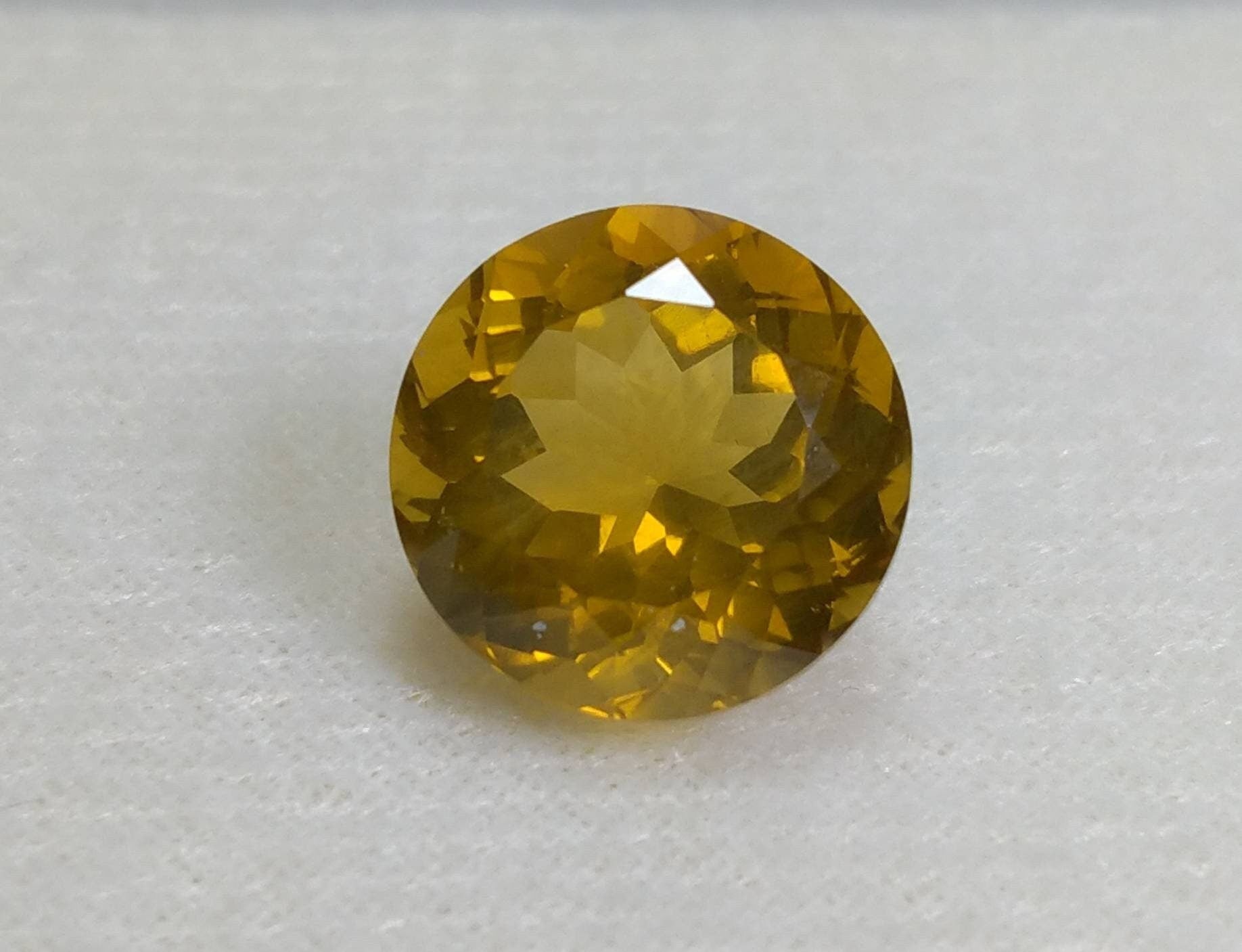 ARSAA GEMS AND MINERALSTop Quality beautiful natural 8.5 carats VV clarity round shape citrine faceted gem - Premium  from ARSAA GEMS AND MINERALS - Just $27.00! Shop now at ARSAA GEMS AND MINERALS
