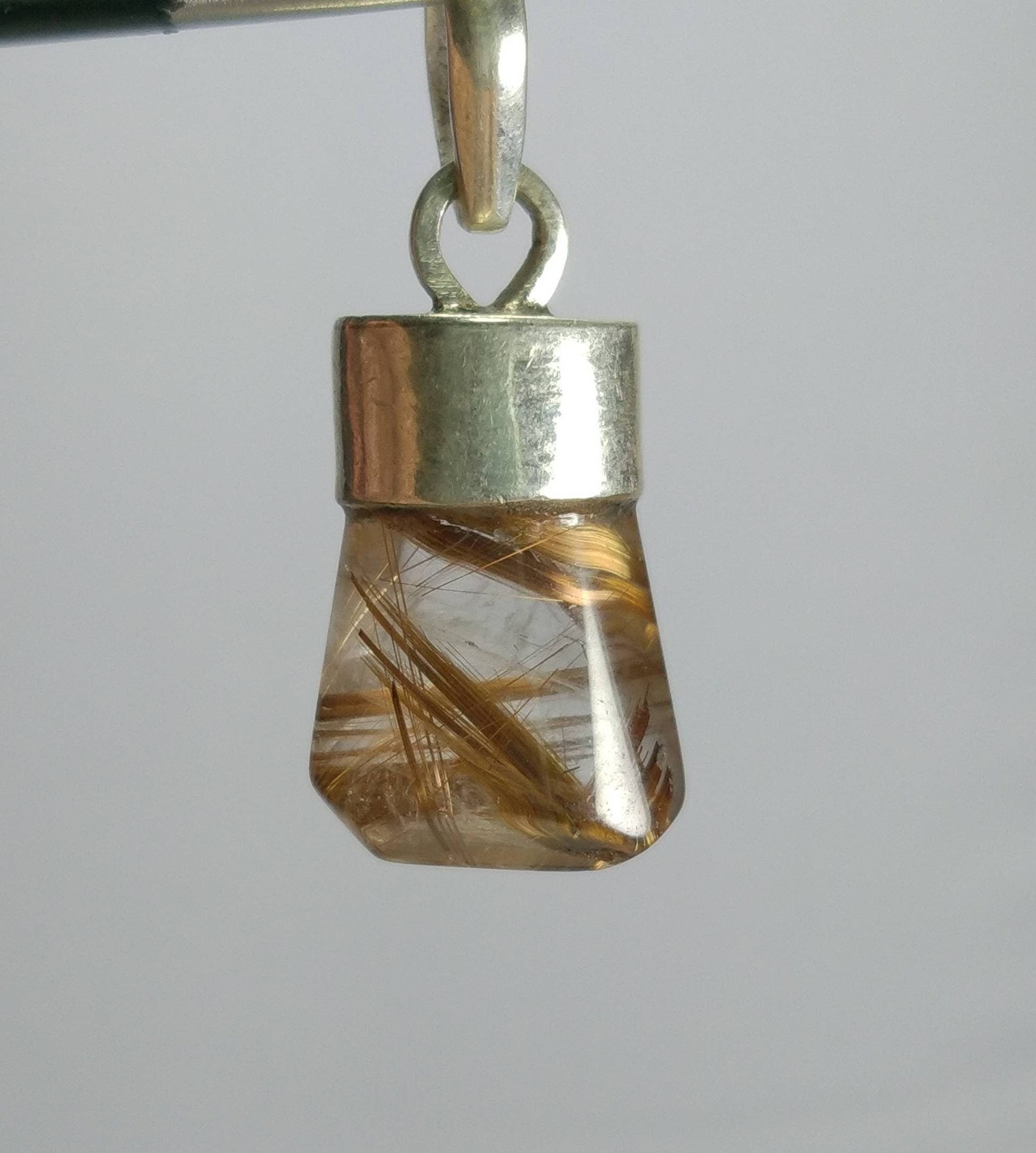 ARSAA GEMS AND MINERALSNatural aesthetic Beautiful silver pendant of rutile included quartz - Premium  from ARSAA GEMS AND MINERALS - Just $15.00! Shop now at ARSAA GEMS AND MINERALS
