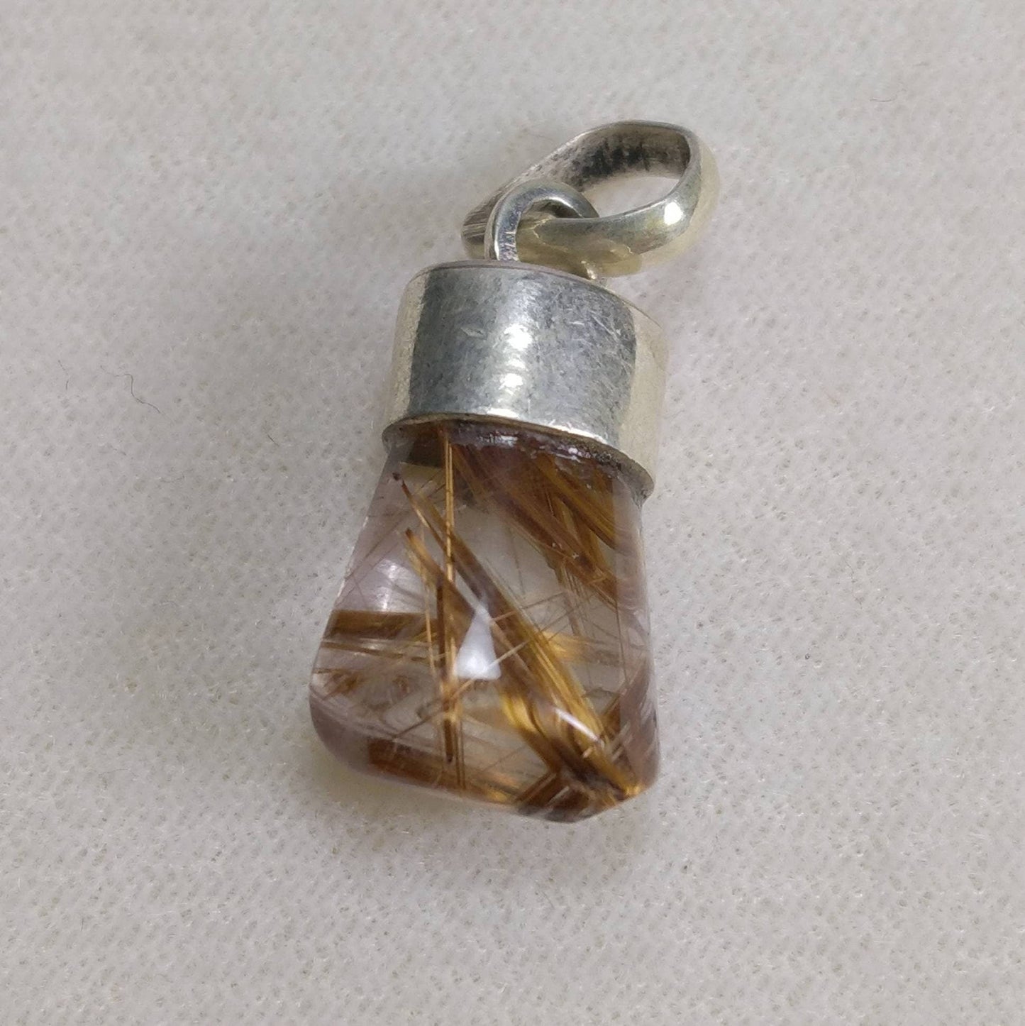 ARSAA GEMS AND MINERALSNatural aesthetic Beautiful silver pendant of rutile included quartz - Premium  from ARSAA GEMS AND MINERALS - Just $15.00! Shop now at ARSAA GEMS AND MINERALS