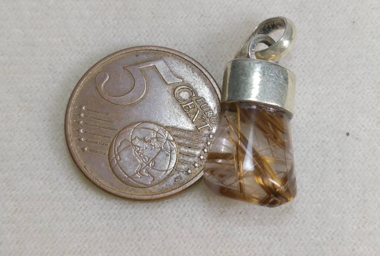 ARSAA GEMS AND MINERALSNatural aesthetic Beautiful silver pendant of rutile included quartz - Premium  from ARSAA GEMS AND MINERALS - Just $15.00! Shop now at ARSAA GEMS AND MINERALS