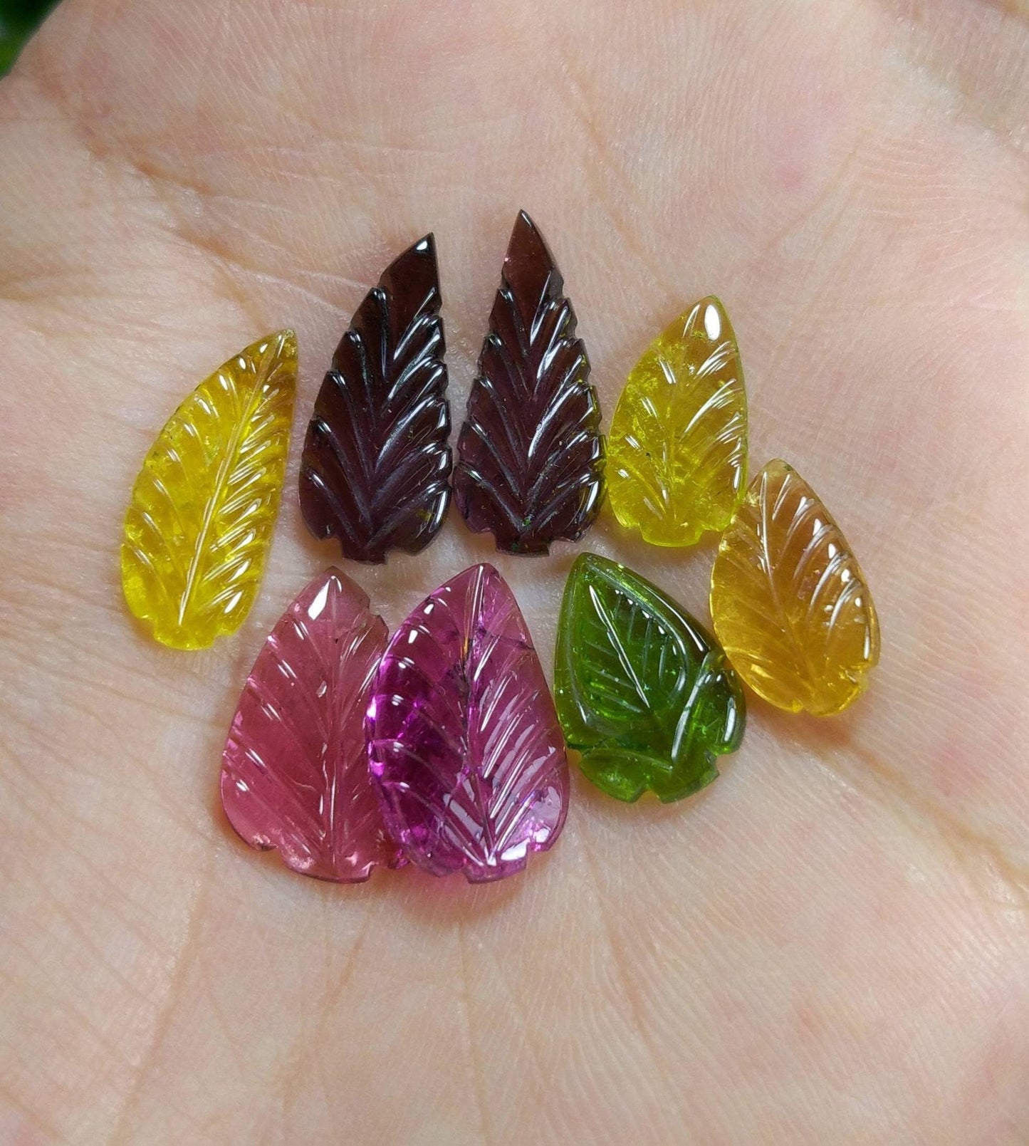 ARSAA GEMS AND MINERALSNatural high quality beautiful 22 carats multicolore leaves of tourmaline - Premium  from ARSAA GEMS AND MINERALS - Just $85.00! Shop now at ARSAA GEMS AND MINERALS