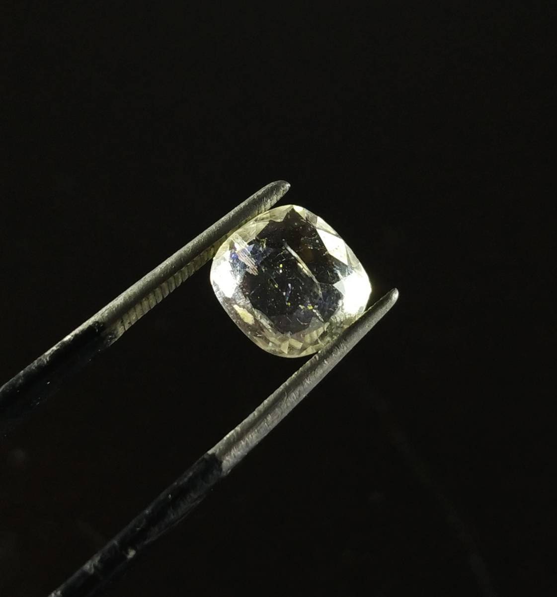 ARSAA GEMS AND MINERALSScapolite Faceted cushion cut shape uv reactive gem, 2 carat - Premium  from ARSAA GEMS AND MINERALS - Just $20.00! Shop now at ARSAA GEMS AND MINERALS