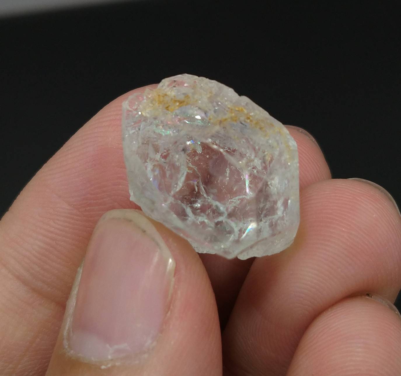 ARSAA GEMS AND MINERALSEtched gemmy clear transparent white Beryl crystal from Skardu GilgitBaltistan Pakistan, weight 6.3 grams - Premium  from ARSAA GEMS AND MINERALS - Just $33.00! Shop now at ARSAA GEMS AND MINERALS