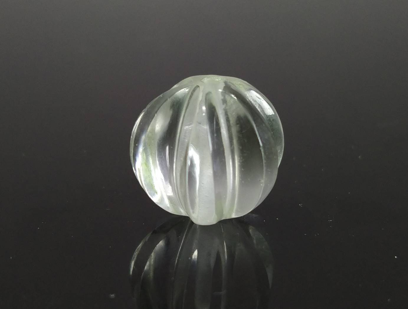 ARSAA GEMS AND MINERALSWatermelon shape carved and drilled transparent quartz pendant, weight 23 carat - Premium  from ARSAA GEMS AND MINERALS - Just $20.00! Shop now at ARSAA GEMS AND MINERALS