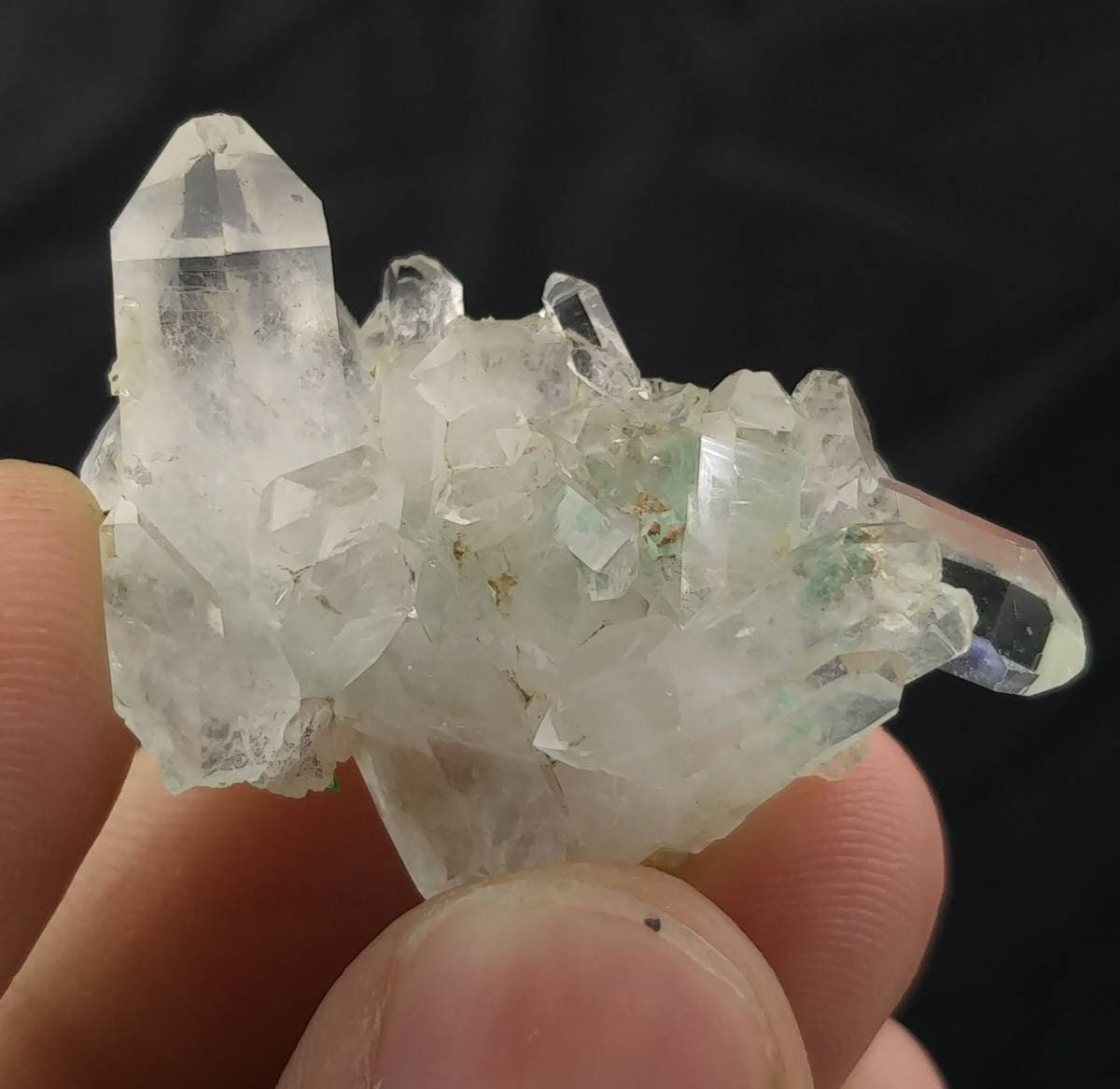 ARSAA GEMS AND MINERALSGreen fuchite inclusion quartz cluster from Balochistan Pakistan - Premium  from ARSAA GEMS AND MINERALS - Just $25.00! Shop now at ARSAA GEMS AND MINERALS