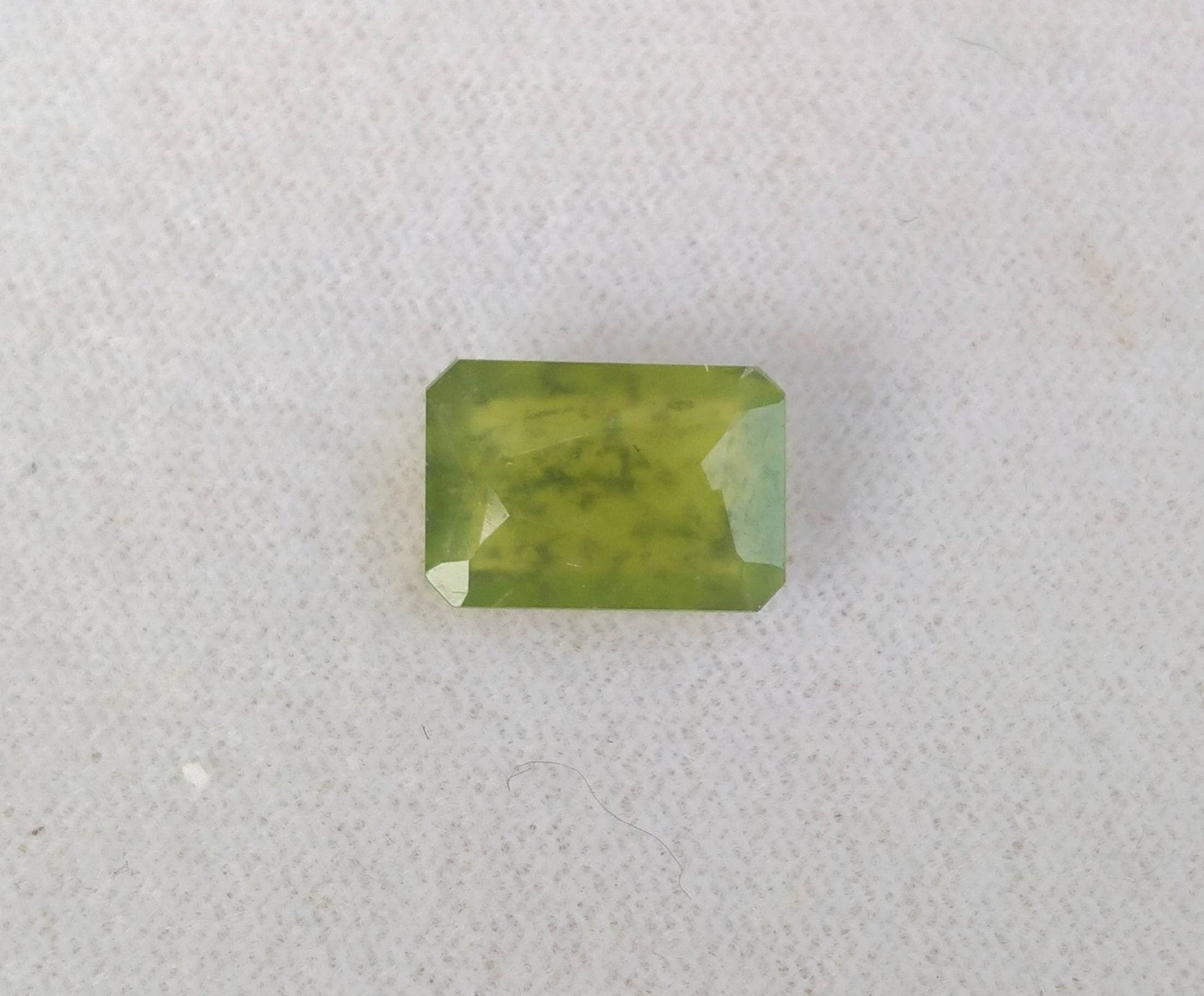 ARSAA GEMS AND MINERALSNatural fine quality beautiful 5 carats radiant cut shape faceted green hydrograssular garnet gem - Premium  from ARSAA GEMS AND MINERALS - Just $10.00! Shop now at ARSAA GEMS AND MINERALS