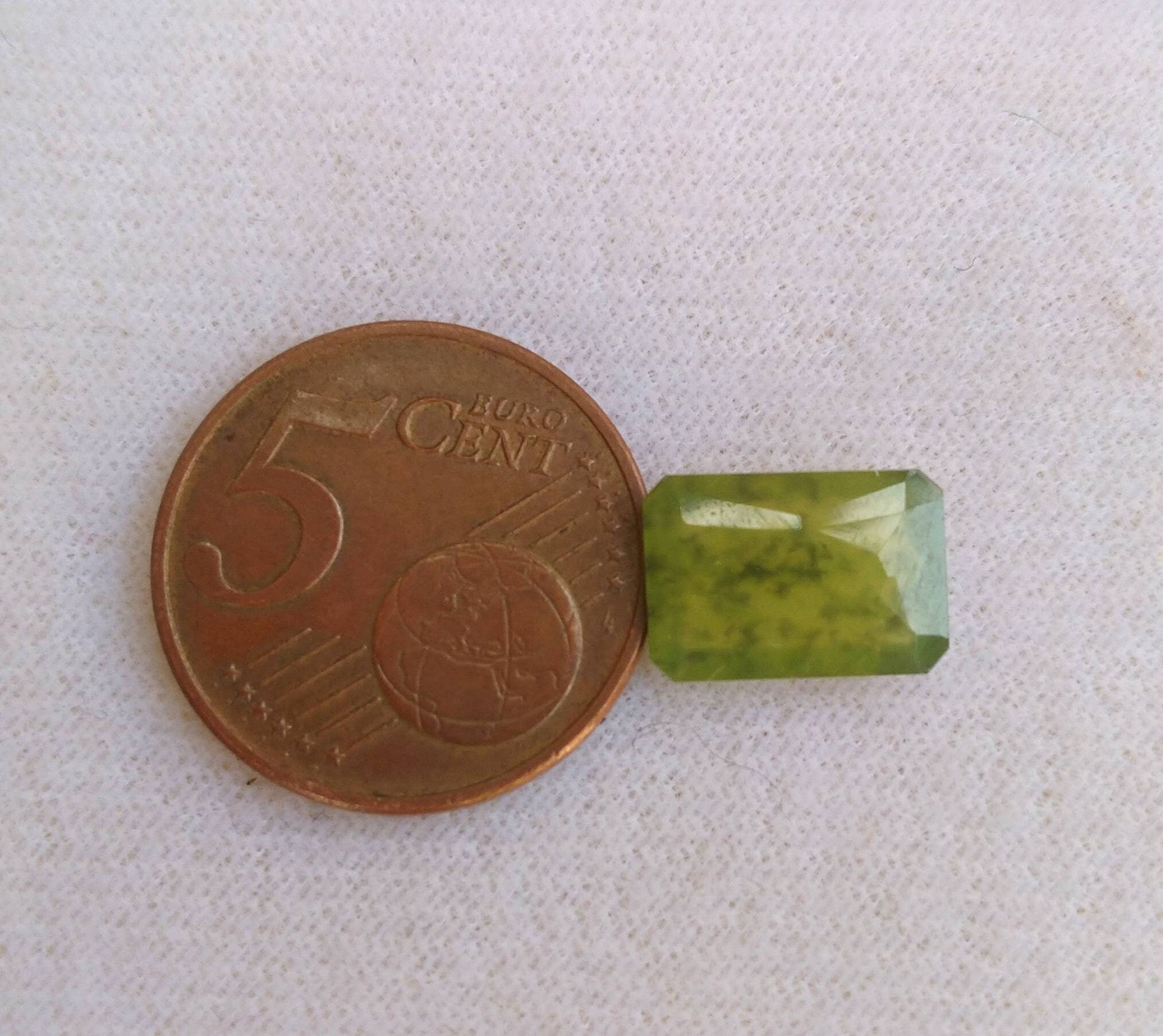 ARSAA GEMS AND MINERALSNatural fine quality beautiful 5 carats radiant cut shape faceted green hydrograssular garnet gem - Premium  from ARSAA GEMS AND MINERALS - Just $10.00! Shop now at ARSAA GEMS AND MINERALS