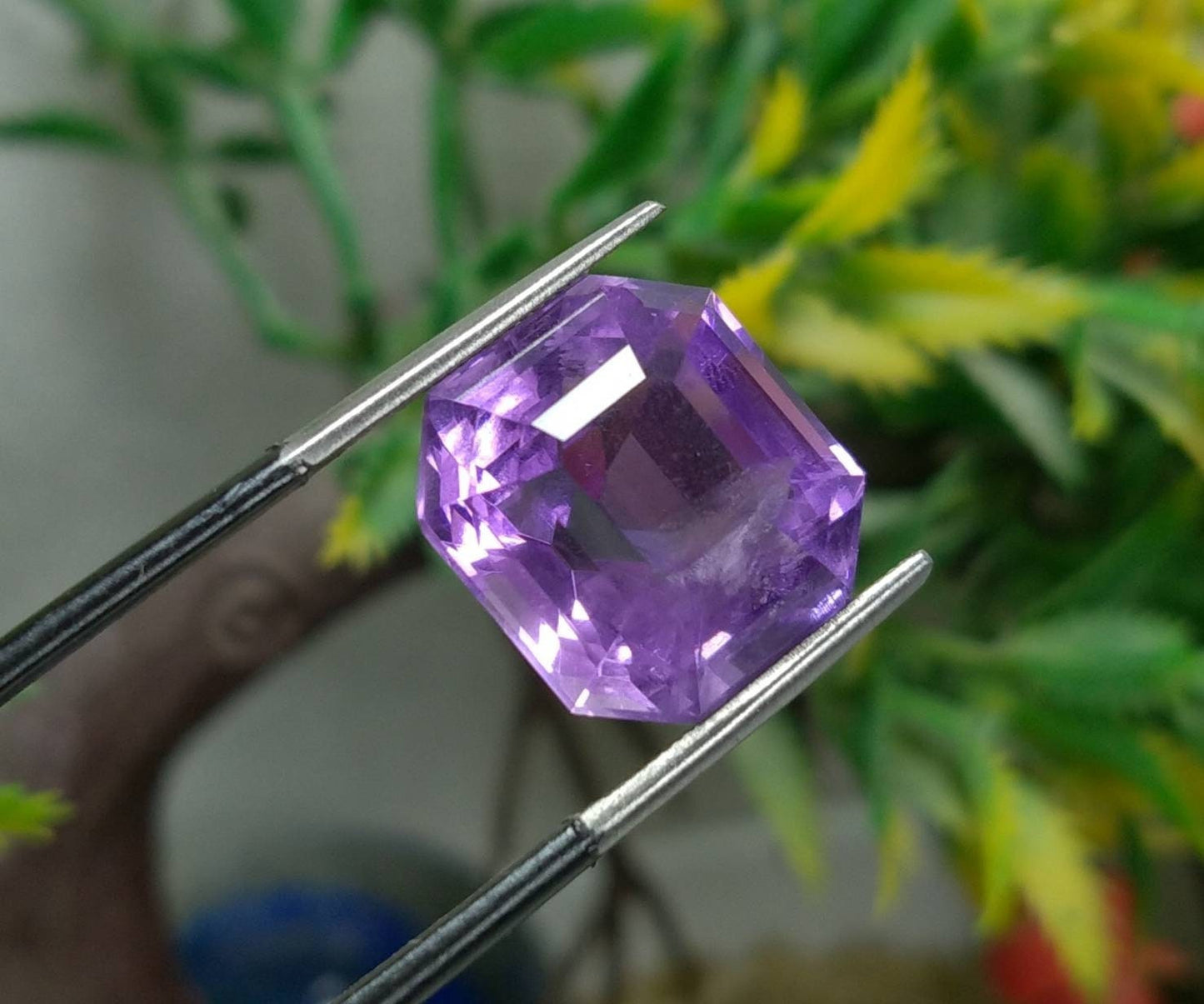 ARSAA GEMS AND MINERALSNatural top quality beautiful 12 carats eyeclartiy clean faceted asscher shape amethyst gem - Premium  from ARSAA GEMS AND MINERALS - Just $24.00! Shop now at ARSAA GEMS AND MINERALS