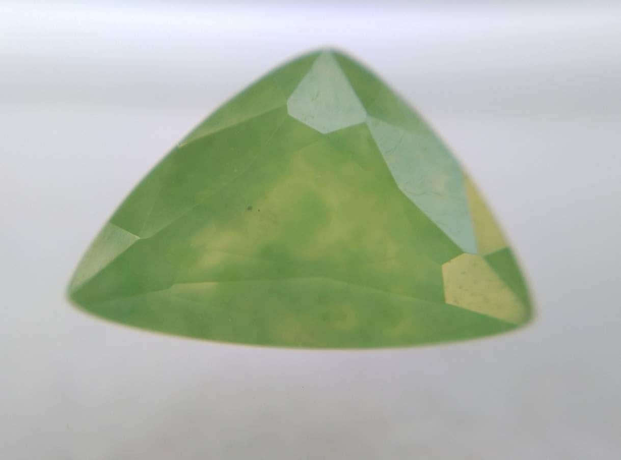 ARSAA GEMS AND MINERALSNatural fine quality beautiful 5 carats triangle cut shape faceted green hydrograssular garnet gem - Premium  from ARSAA GEMS AND MINERALS - Just $10.00! Shop now at ARSAA GEMS AND MINERALS