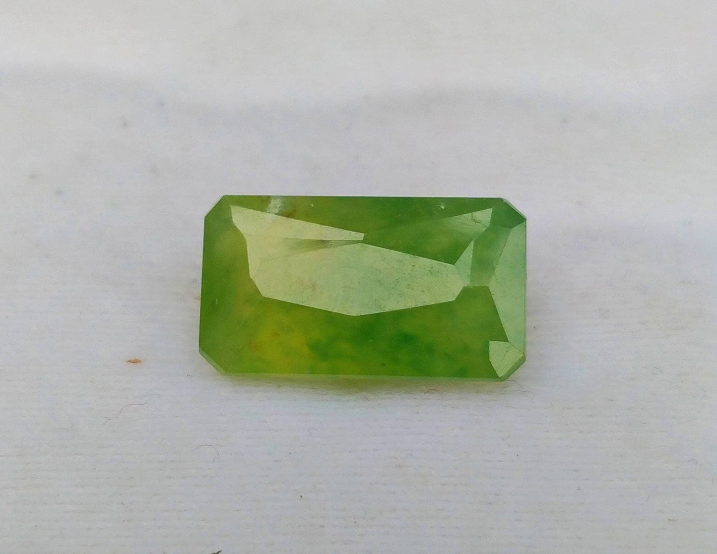 ARSAA GEMS AND MINERALSNatural fine quality beautiful 9.5 carats radiant cut shape green hydrograssular garnet gem - Premium  from ARSAA GEMS AND MINERALS - Just $19.00! Shop now at ARSAA GEMS AND MINERALS