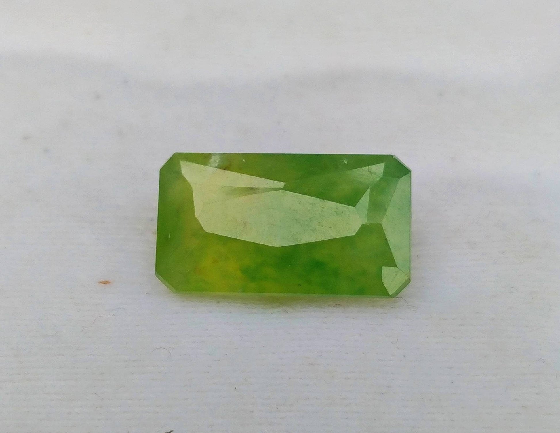 ARSAA GEMS AND MINERALSNatural fine quality beautiful 9.5 carats radiant cut shape green hydrograssular garnet gem - Premium  from ARSAA GEMS AND MINERALS - Just $19.00! Shop now at ARSAA GEMS AND MINERALS