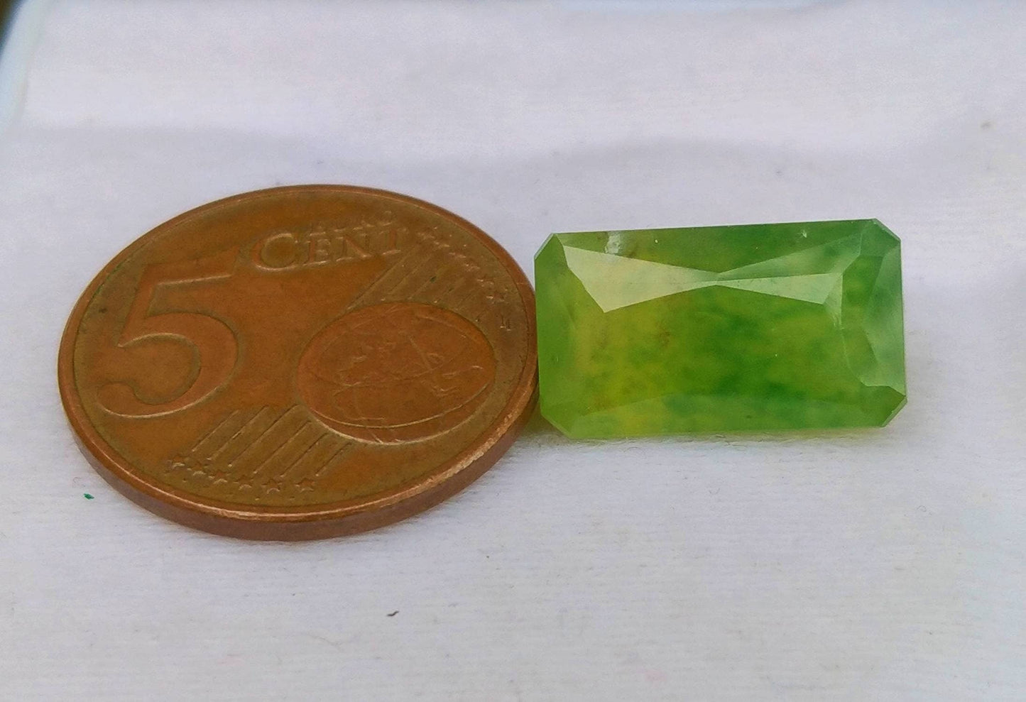 ARSAA GEMS AND MINERALSNatural fine quality beautiful 9.5 carats radiant cut shape green hydrograssular garnet gem - Premium  from ARSAA GEMS AND MINERALS - Just $19.00! Shop now at ARSAA GEMS AND MINERALS