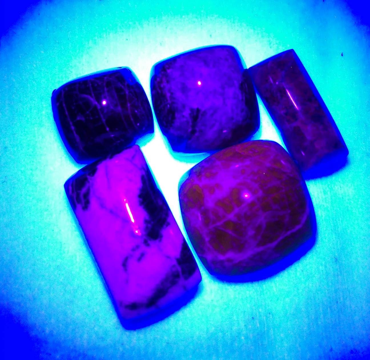 ARSAA GEMS AND MINERALSNatural top quality beautiful 42 carats small lot of rectangle shapes UV reactive afghan hauyne var.lazurite cabochons - Premium  from ARSAA GEMS AND MINERALS - Just $40.00! Shop now at ARSAA GEMS AND MINERALS