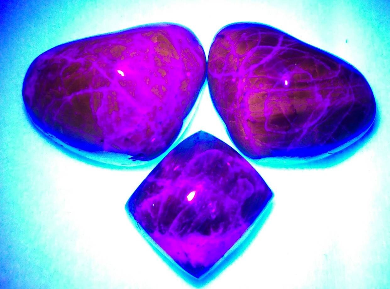 ARSAA GEMS AND MINERALSNatural top quality beautiful 47 Ct small jewlery set of heart shapes and rectangle shape UV reactive afghan hauyne var.lazurite cabochons - Premium  from ARSAA GEMS AND MINERALS - Just $45.00! Shop now at ARSAA GEMS AND MINERALS