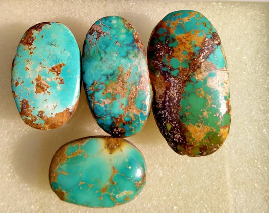 ARSAA GEMS AND MINERALSNatural good quality beautiful 16.5 grams turquoise cabochons - Premium  from ARSAA GEMS AND MINERALS - Just $80.00! Shop now at ARSAA GEMS AND MINERALS