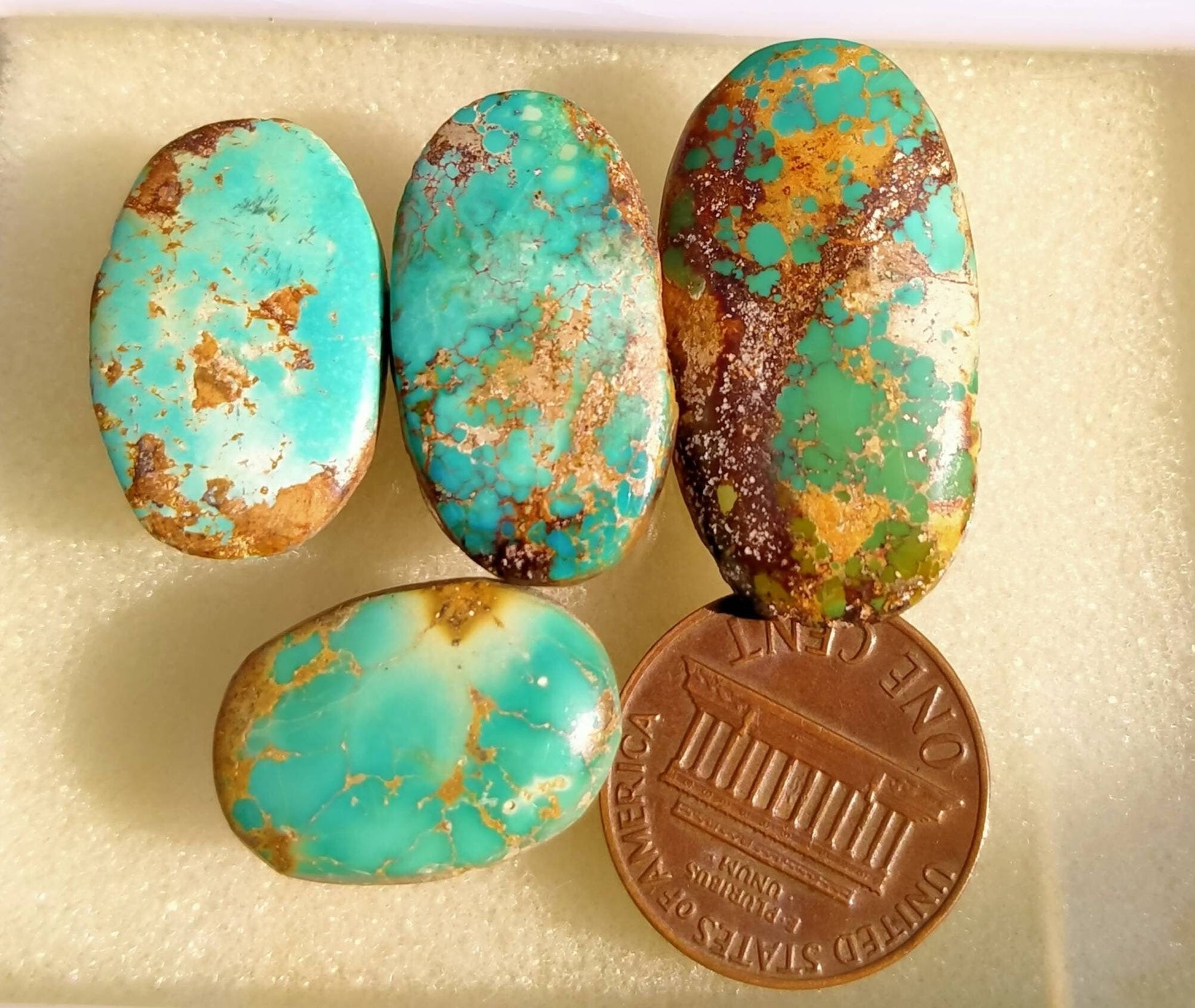 ARSAA GEMS AND MINERALSNatural good quality beautiful 16.5 grams turquoise cabochons - Premium  from ARSAA GEMS AND MINERALS - Just $80.00! Shop now at ARSAA GEMS AND MINERALS