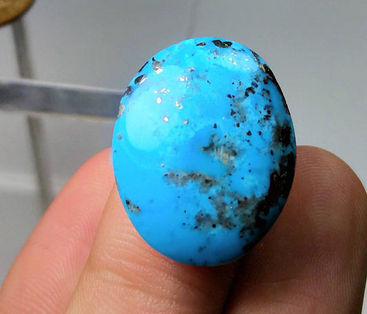 ARSAA GEMS AND MINERALSNatural good quality ring size turquoise with pyrite cabochon - Premium  from ARSAA GEMS AND MINERALS - Just $20.00! Shop now at ARSAA GEMS AND MINERALS