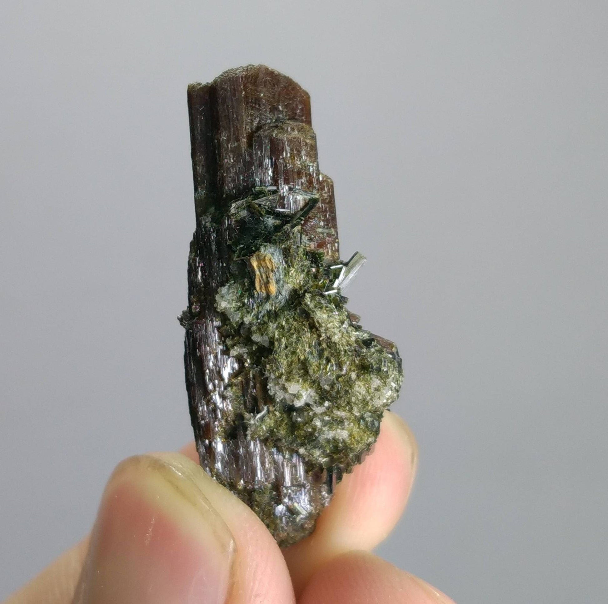 ARSAA GEMS AND MINERALSNatural top quality beautiful 7.8 grams terminated rutile crystal on matrix with ejerine crystals - Premium  from ARSAA GEMS AND MINERALS - Just $80.00! Shop now at ARSAA GEMS AND MINERALS