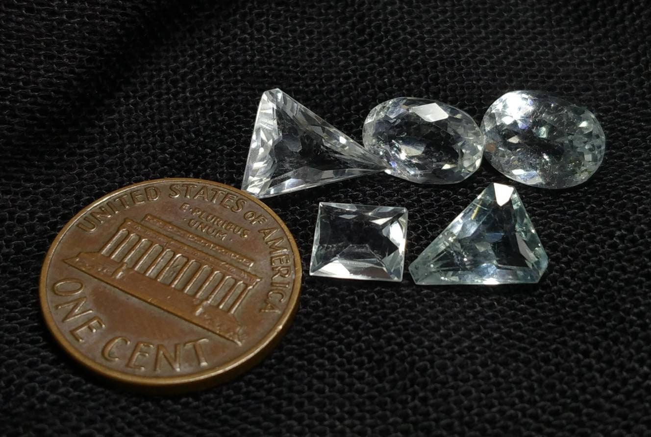 ARSAA GEMS AND MINERALSNatural fine quality beautiful 8.5 carats faceted small lot of aquamarine gems - Premium  from ARSAA GEMS AND MINERALS - Just $24.00! Shop now at ARSAA GEMS AND MINERALS