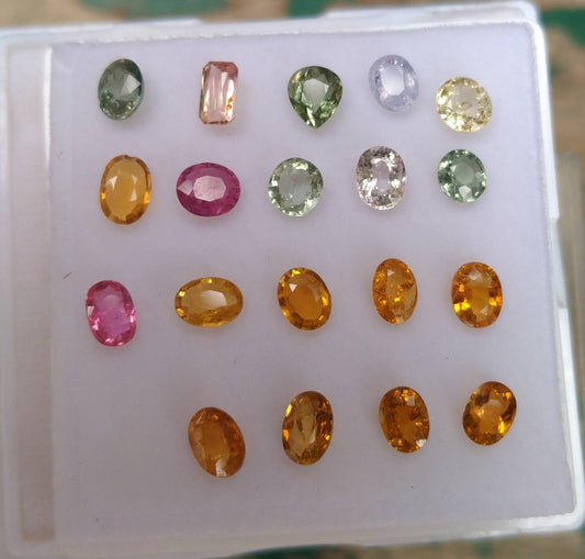 ARSAA GEMS AND MINERALSNatural top quality beautiful 9 carats VV clarity faceted small lot small sized multicolor Tourmaline gems - Premium  from ARSAA GEMS AND MINERALS - Just $54.00! Shop now at ARSAA GEMS AND MINERALS