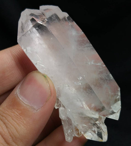 ARSAA GEMS AND MINERALSNatural aesthetic 39.7 grams clear twins double terminated fine quality quartz crystal - Premium  from ARSAA GEMS AND MINERALS - Just $25.00! Shop now at ARSAA GEMS AND MINERALS