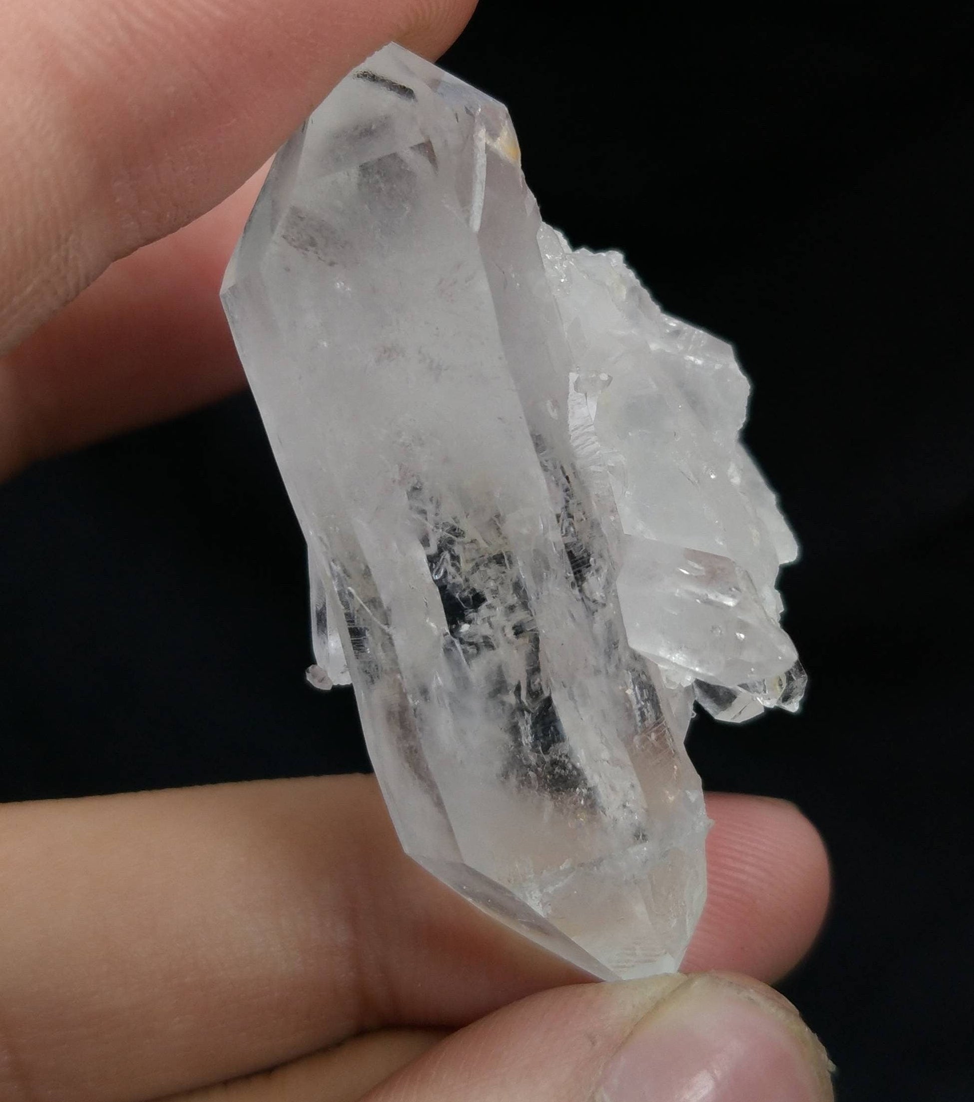 ARSAA GEMS AND MINERALSNatural aesthetic 25 grams clear double sided terminated fine quality quartz crystal - Premium  from ARSAA GEMS AND MINERALS - Just $20.00! Shop now at ARSAA GEMS AND MINERALS