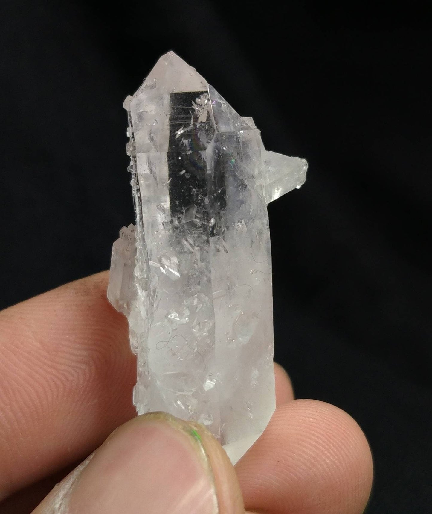 ARSAA GEMS AND MINERALSNatural aesthetic 12.5 grams clear double sided terminated fine quality quartz crystal - Premium  from ARSAA GEMS AND MINERALS - Just $15.00! Shop now at ARSAA GEMS AND MINERALS