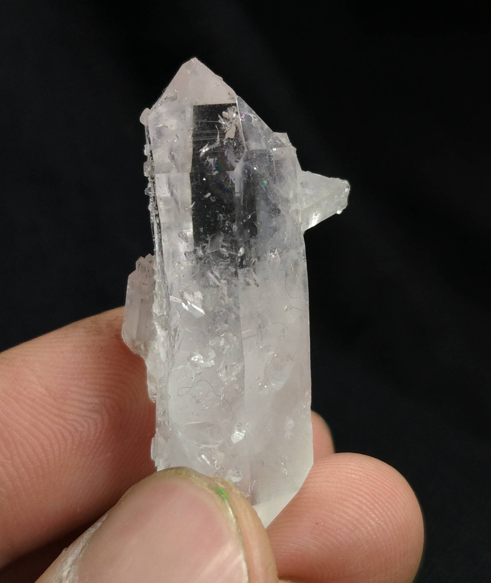 ARSAA GEMS AND MINERALSNatural aesthetic 12.5 grams clear double sided terminated fine quality quartz crystal - Premium  from ARSAA GEMS AND MINERALS - Just $15.00! Shop now at ARSAA GEMS AND MINERALS