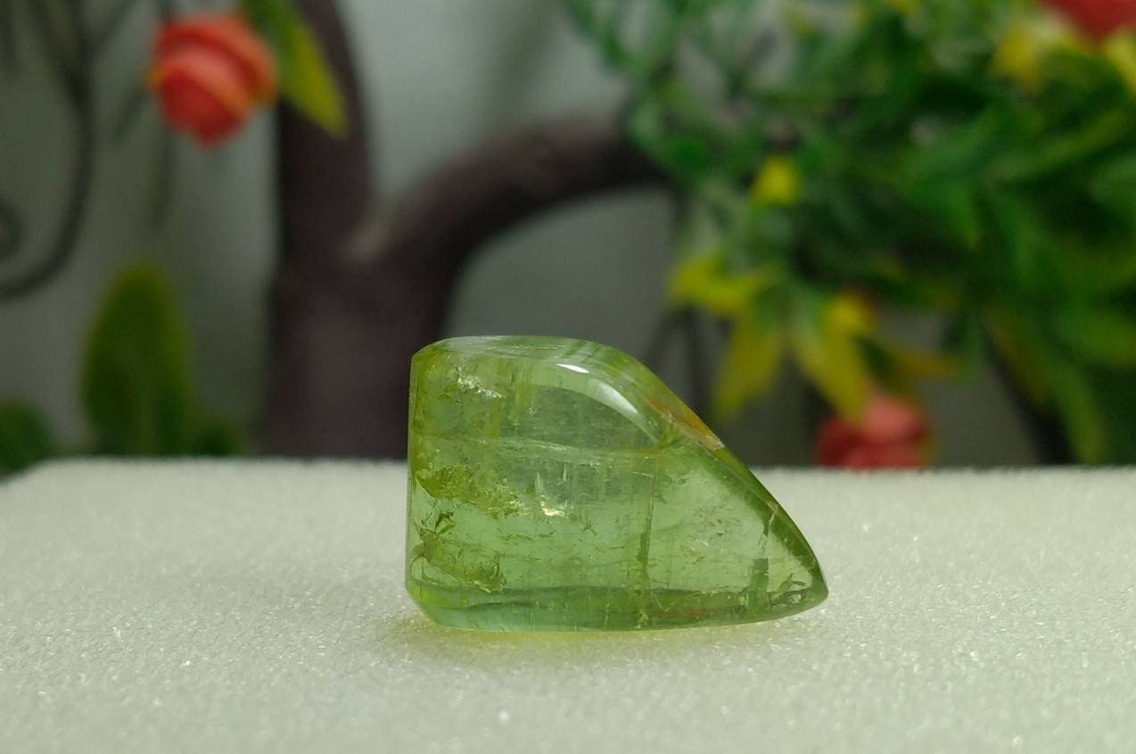 ARSAA GEMS AND MINERALSNatural fine quality beautiful 4.3 grams green polished Tourmaline tumble - Premium  from ARSAA GEMS AND MINERALS - Just $40.00! Shop now at ARSAA GEMS AND MINERALS