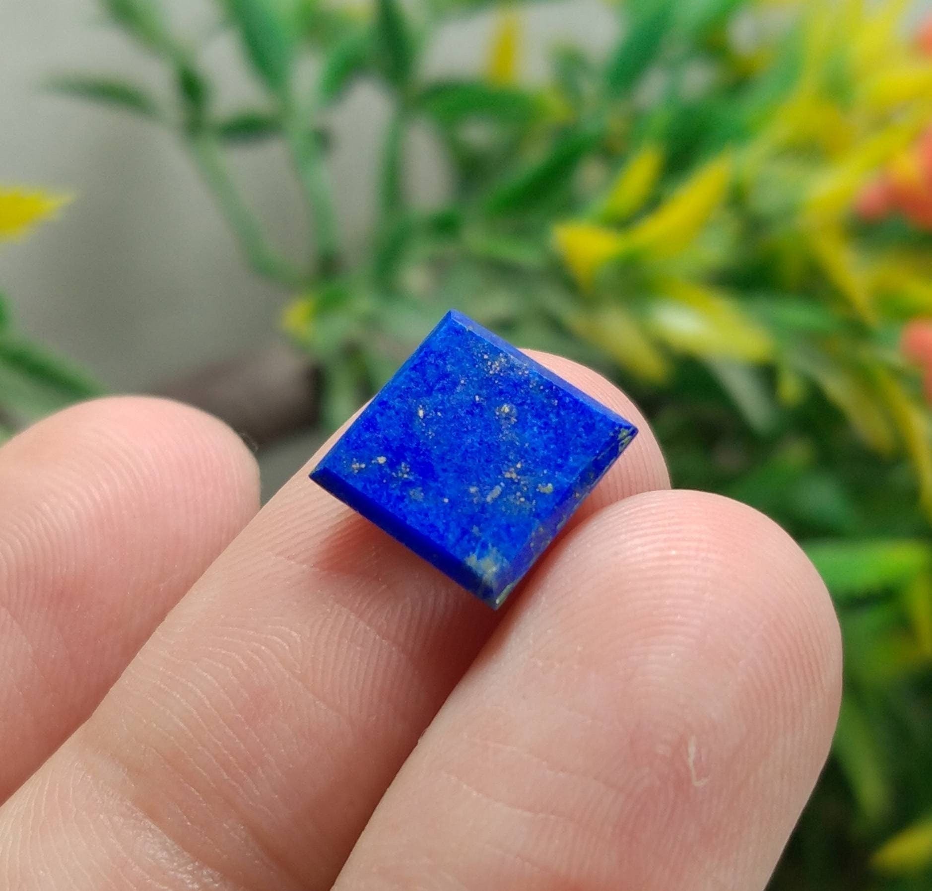 ARSAA GEMS AND MINERALSNatural fine quality beautiful 5.5 carats pair of square shape lapis lazuli cabochons - Premium  from ARSAA GEMS AND MINERALS - Just $12.00! Shop now at ARSAA GEMS AND MINERALS