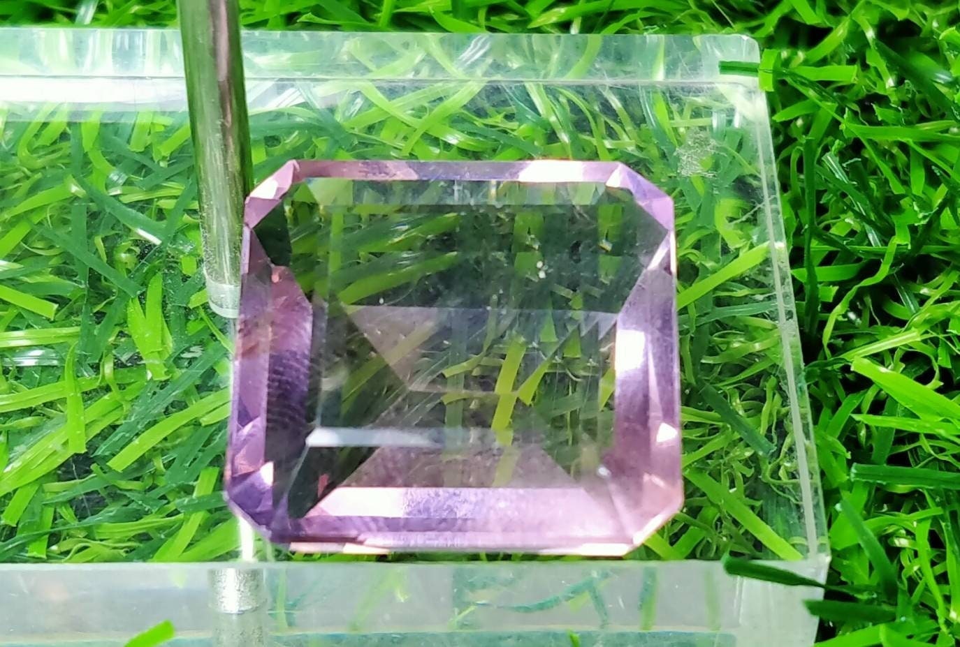 ARSAA GEMS AND MINERALSNatural good quality faceted square shape flourite gem - Premium  from ARSAA GEMS AND MINERALS - Just $55.00! Shop now at ARSAA GEMS AND MINERALS