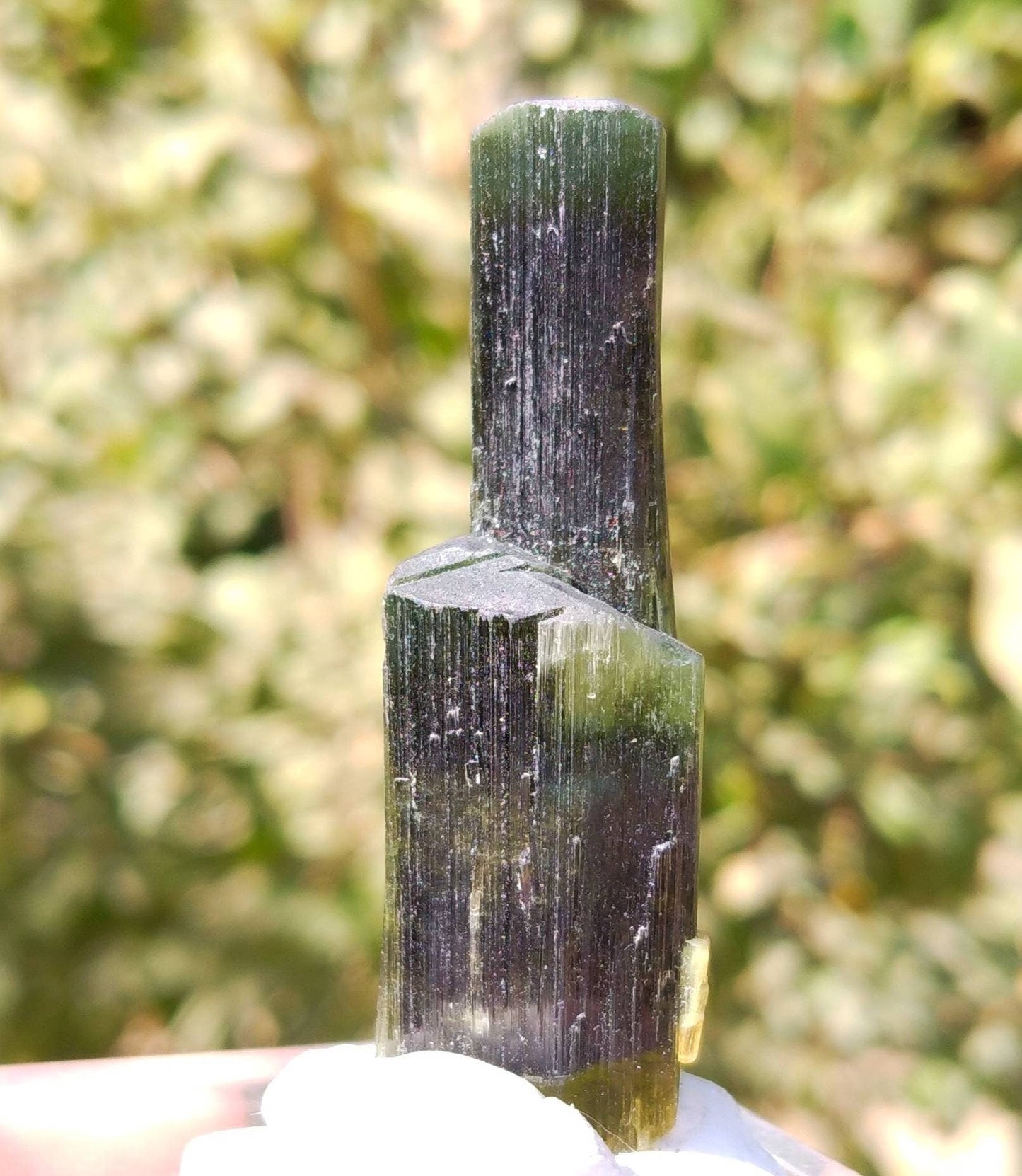 ARSAA GEMS AND MINERALSNatural top quality beautiful 14 grams double terminated double sided green cap Tourmaline crystal - Premium  from ARSAA GEMS AND MINERALS - Just $70.00! Shop now at ARSAA GEMS AND MINERALS